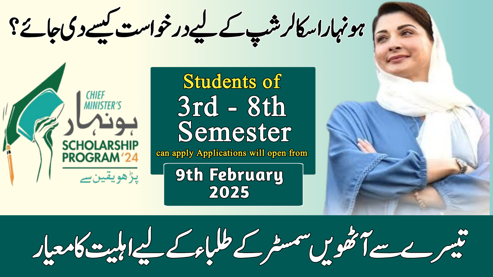 Honhaar Scholarship: Eligibility Criteria