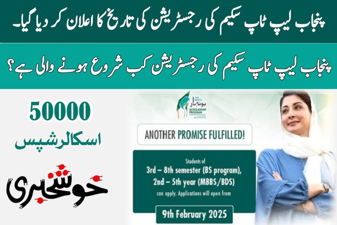 CM Punjab Laptop Scheme
